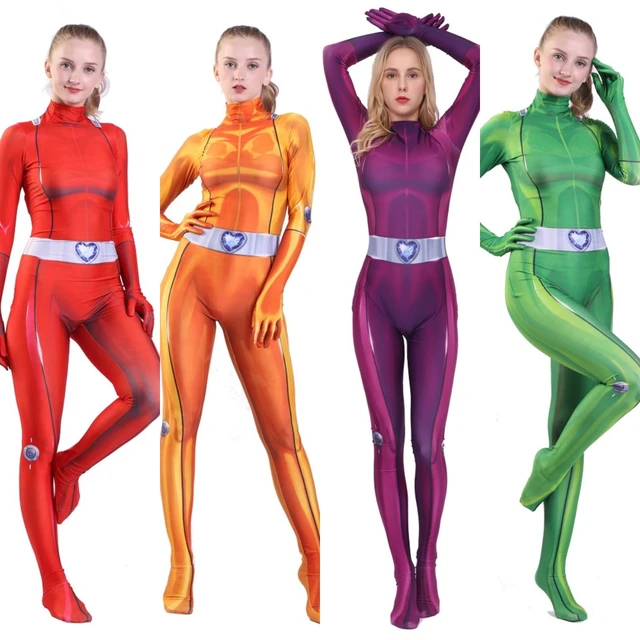 High Quality Totally Spies 3d Print Cosplay Costume Spandex Superhero  Cosplay Zentai Catsuit For Woman Halloween Jumpsuit - Cosplay Costumes -  AliExpress