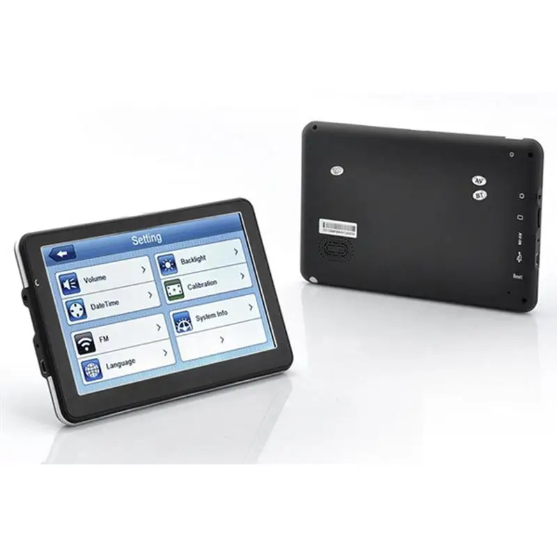 7 Inch 128MB 4GB GPS Navigator Satellite Multimedia Mp3 Player With Suction Cup North America/European Maps GPS Tracker