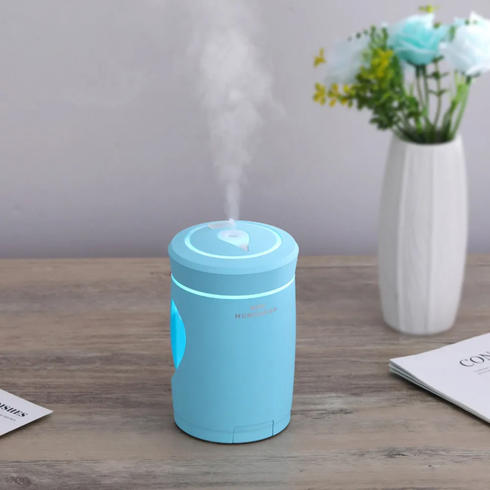 Kbaybo увлажнитель для воздуха с разъемом Micro USB Арома эфирные масла диффузор с светодиодный ночник и небольшой вентилятор 3 в 1 очиститель воздуха для дома