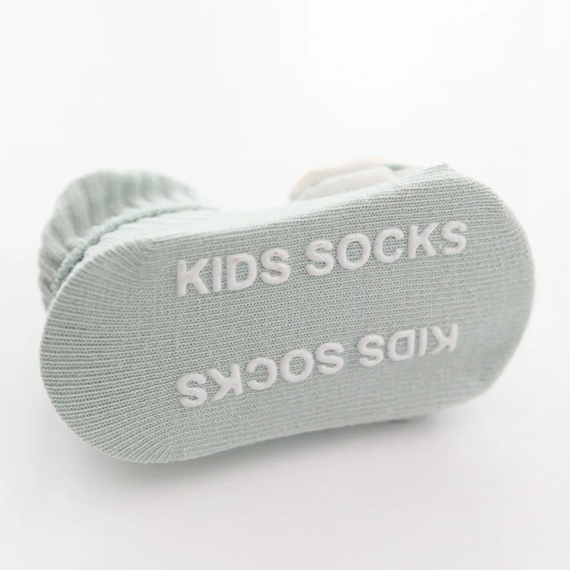 Новые носки для малышей; сезон зима-осень; хлопковые носки с рисунком для маленьких девочек; нескользящие носки-тапочки; носки для маленьких мальчиков
