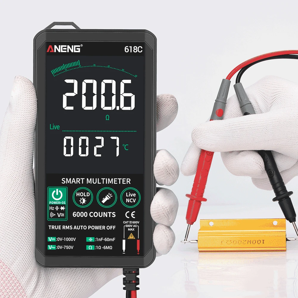 US $22.54 Aneng 618c AcDc Digital Autorange Analog Multimeter Smart Automotive Tester Electric Capacimeter Multimetro Profeessional Tool