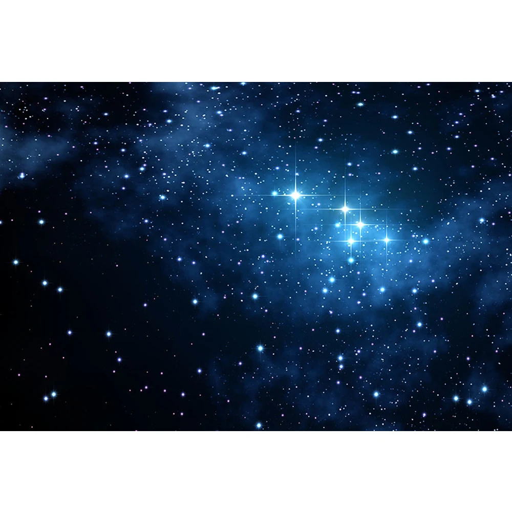 Dark Blue Night Sky Glitter Stars Backdrop for Photography Newborn Baby Kids Birthday Party Decoration Photo Booth Background |