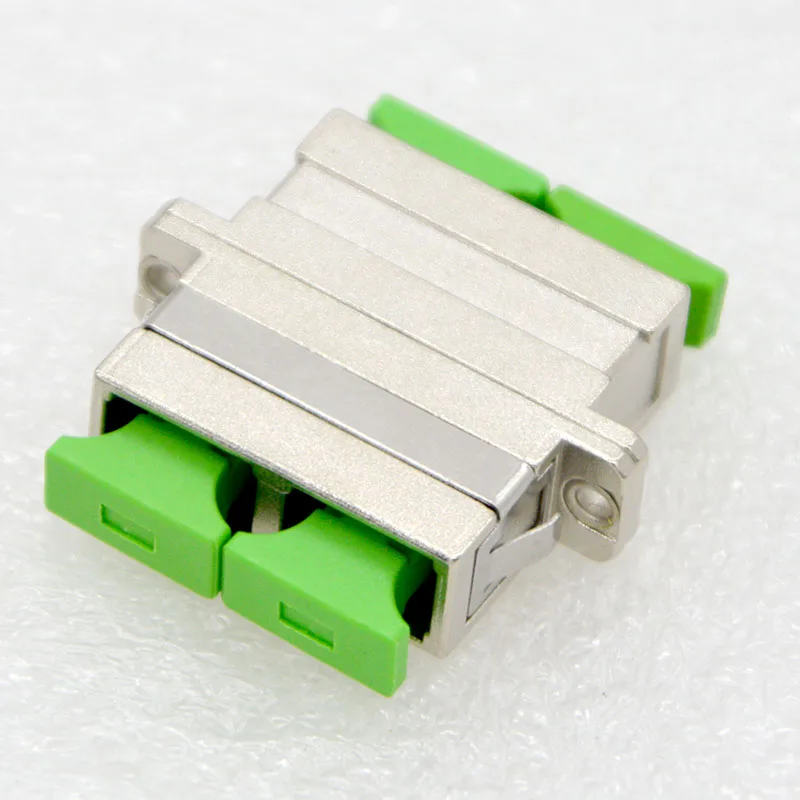 

1pcs New Optical Fiber Adapter Connector SC PC/APC Dual Core Flange Coupler Metal Single Multimode Free Shipping TO Romania