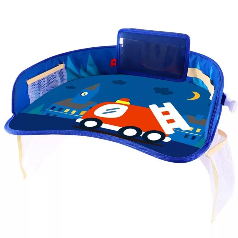Многофункциональный мультфильм автомобиль безопасности столик для сиденья Водонепроницаемый держатель для коляски дети игрушечная еда стол для напитков портативный автомобиль детское сиденье стол