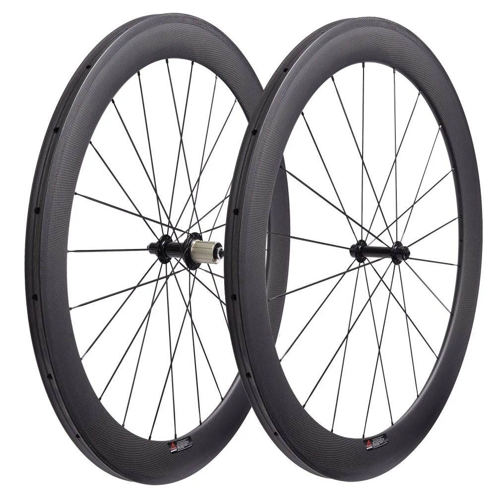 Perfect 700C U 25mm wide Powerway R13 carbon bike wheelset 38/50/60/88mm depth clincher tubular road wheels novatec AS511SB FS522SB hub 10