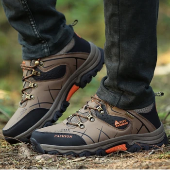 

Size 39-47 Men Hiking Shoes Waterproof Outdoor Sport Shoes Brand Military Mountain Climbing Men Sneakers Lace Up Trekking Shoes
