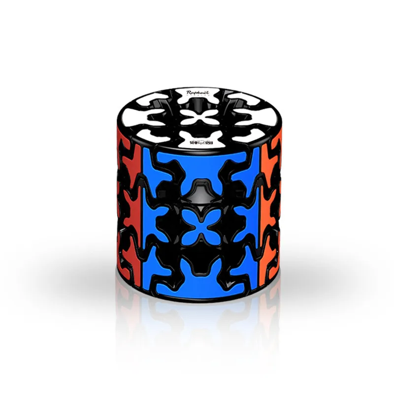 Cubo para Crianças Qiyi Engrenagem Cubo Mágico Profissão Suave Velocidade Cilindro Bola Cor Adesivos Quebra-cabeça Educação Brinquedos 3x3x3 4 Qiyi 3x3x3 engrenagem cubo mágico profissão suave