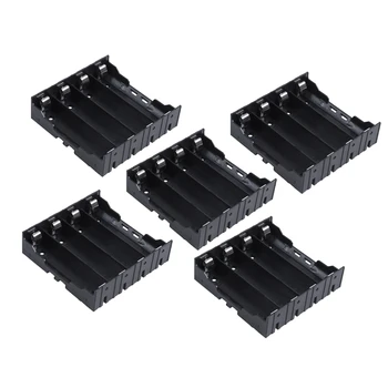 

5Pcs Li-ion DIY Battery Plastic Case Holder for 4x3.7V 18650 Battery