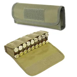 Tactical 18 Rounds Bullet Bag Molle Ammo Shell Pouch 12 Gauge Waist Bag Gun Cartridge Holder Bag  Hunting Accessories
