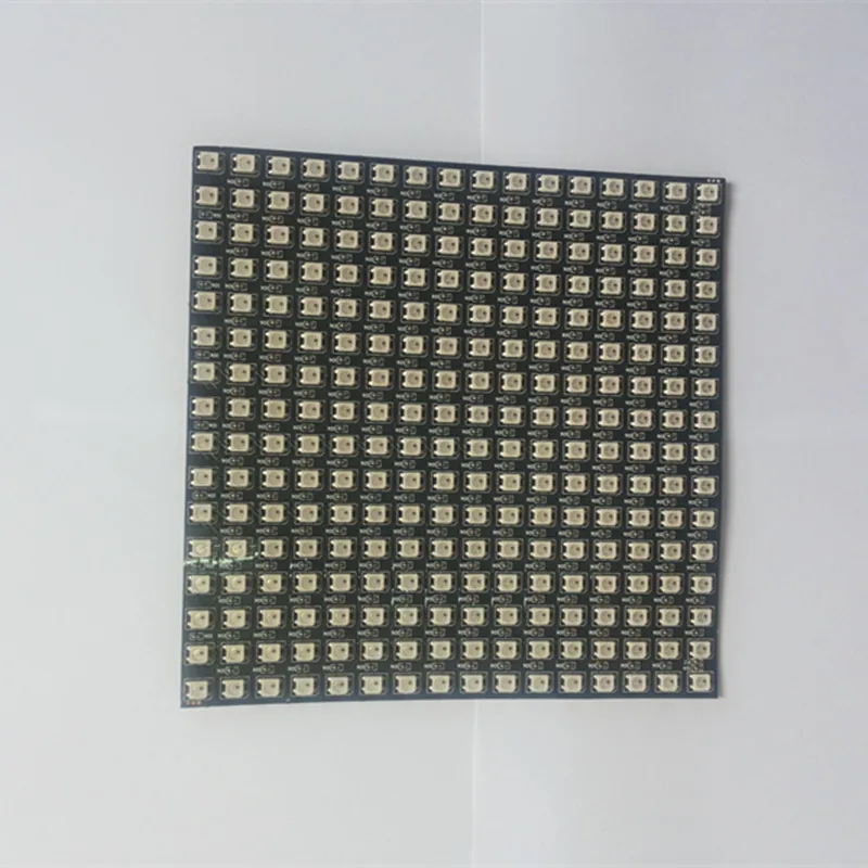 1 шт. 16x16 пикселей WS2812B светодиодный чип радиатора цифровой индивидуально адресуемый панель светодиодного модуля гибкий DIY дисплей доска DC5V
