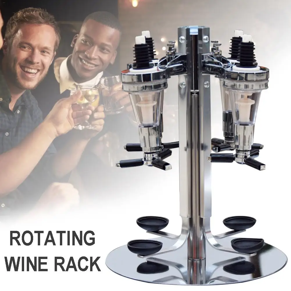 Вращать установленный 4 позиционная ликера для розлива вина машина бар дворецкий