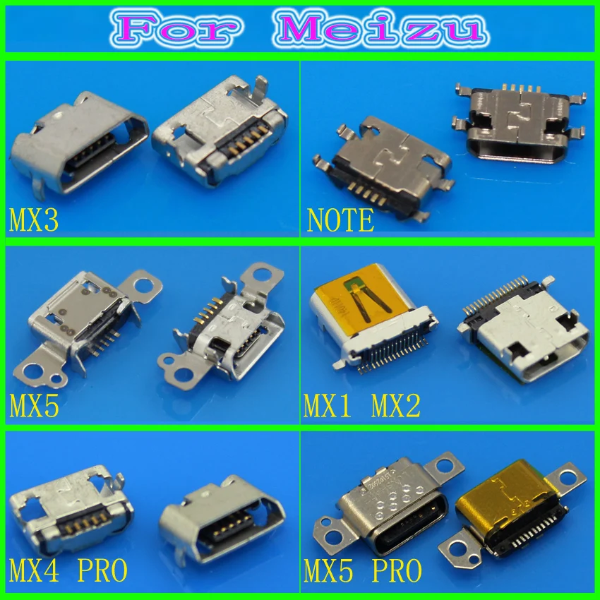 

JCD Micro USB Connector Charging Port Jack Socket for Meizu MX1 MX2/MX3/NOTE/MX4 PRO/MX5 PRO