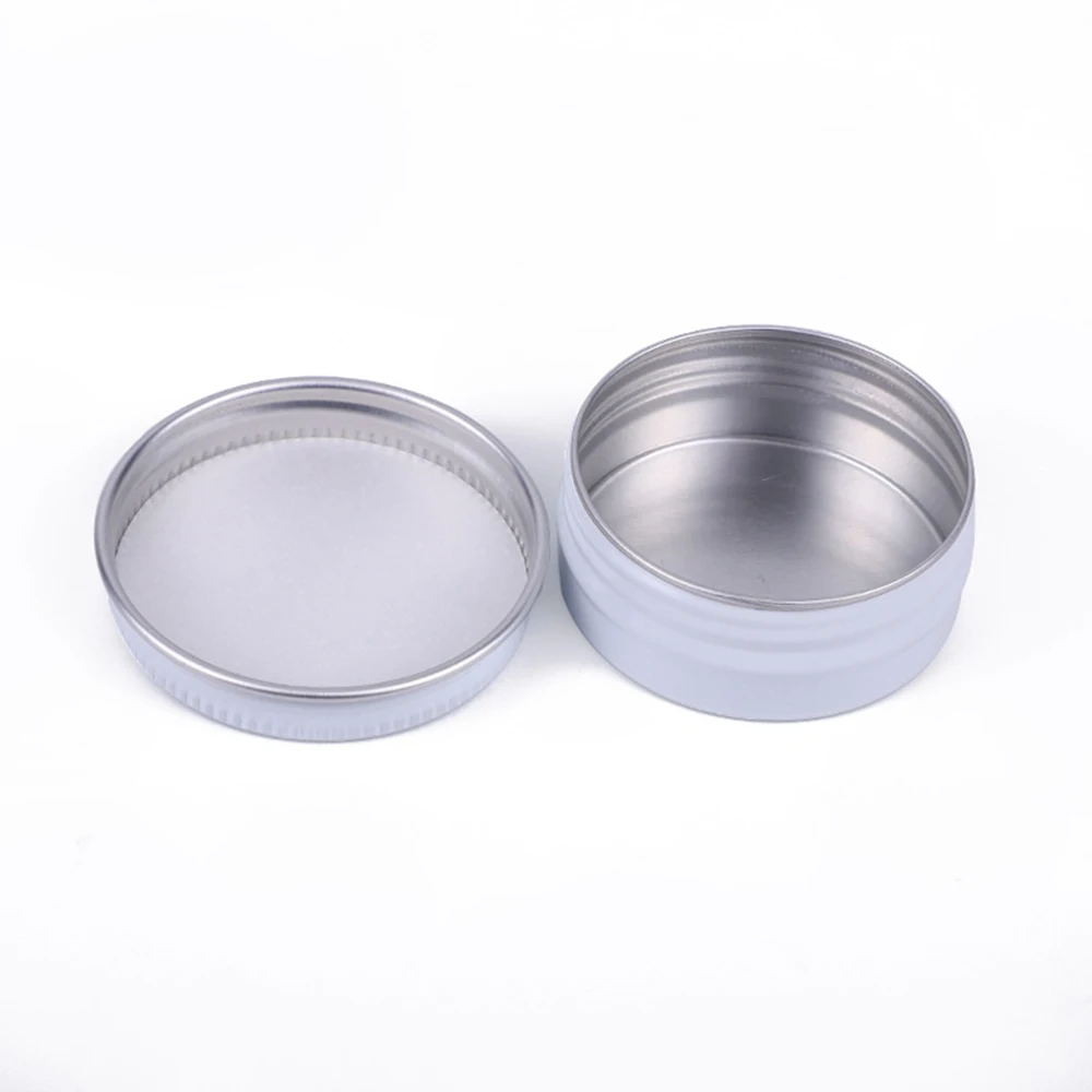 Metal Round Balm Tins 50Pcs/Lot 0.5Oz 1Oz 2Oz Empty Containers with Screw Lids for Salve Spices Candles