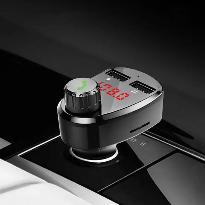 Автомобильный mp3 Handsfree беспроводной Bluetooth автомобильный комплект fm-передатчик TF карта lcd MP3-плеер Dual USB 2.1A автомобильное зарядное устройство для телефона