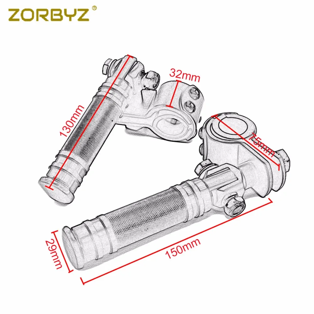 ZORBYZ "~ 1-1/4" автострада Крушение Бар зажимы защита двигателя Подножки крепления комплект для Harley Suzuki Honda Виктори