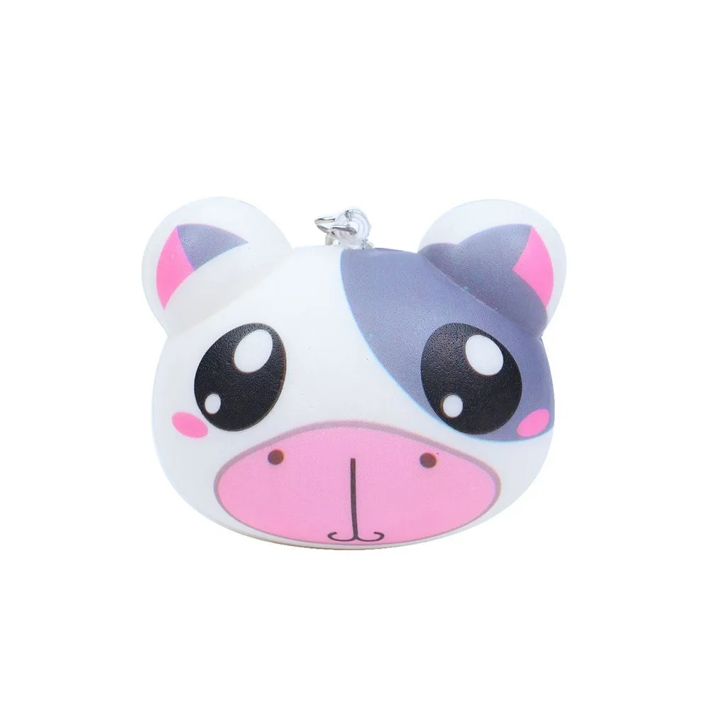 Mini Adorable Bear Slow Rising Kids Fun Toy Stress Reliever Gift Backpack Accessories Decorations lanyard keychain gadgets #A