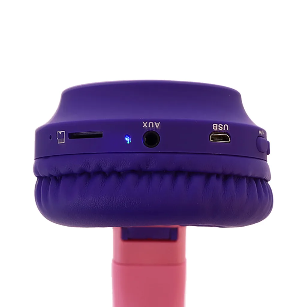BT028C Детские беспроводные Bluetooth 5,0 наушники светодиодный светит кошачьи уши гарнитура HIFI бас наушники подарок ребенку неограниченная музыка