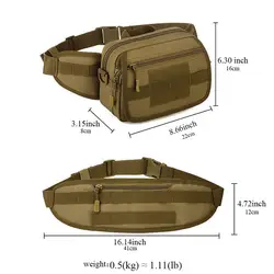 Тактическая Военная армейская поясная сумка, походная сумка на плечо, камуфляжная военная сумка для телефона, Повседневная поясная сумка