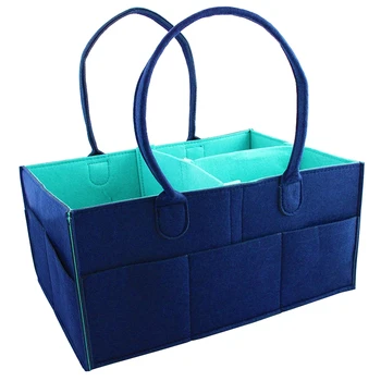 

Baby Diaper Caddy Organizer For Changing Table, Car, Bathroom, Large Portable Nursery Storage Bin, Great Travel Cadi Tote Bag Fo