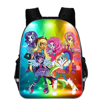 

Hot Fashion Pony School Bags for Girls Children Schoolbags 3d Printed Cartoon Animals Book Pack Kids Backpacks Mochila Escolar