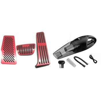 

1 Set Anti-Slip No Drilling Rest Brake and Gas Accelerator Pedal Covers & 1 Set Handheld Car Vacuum Cleaner Cordless