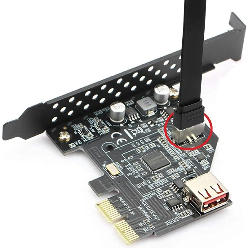 Painel Frontal tipo e para tipo c Cabo de Extensão Cabo Adaptador Interno Gen 10 Gbit s Usb 3.1 com Parafusos 50cm - Imagem 6