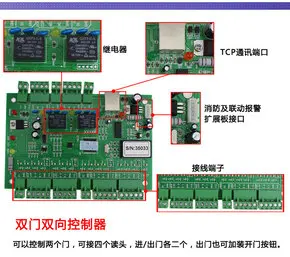 Однодверный контроллер микро-фермерский доступ микро-ферма A01 B01 доступ 485/TCP контроль доступа/6,5/6,9