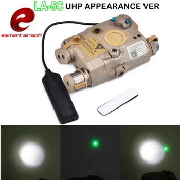 

Element Airsoft PEQ15 LA-5C UHP Appearance Tactical Flashlight IR Green Dot Laser Pointer Hunting Weapon Gun Light EX419