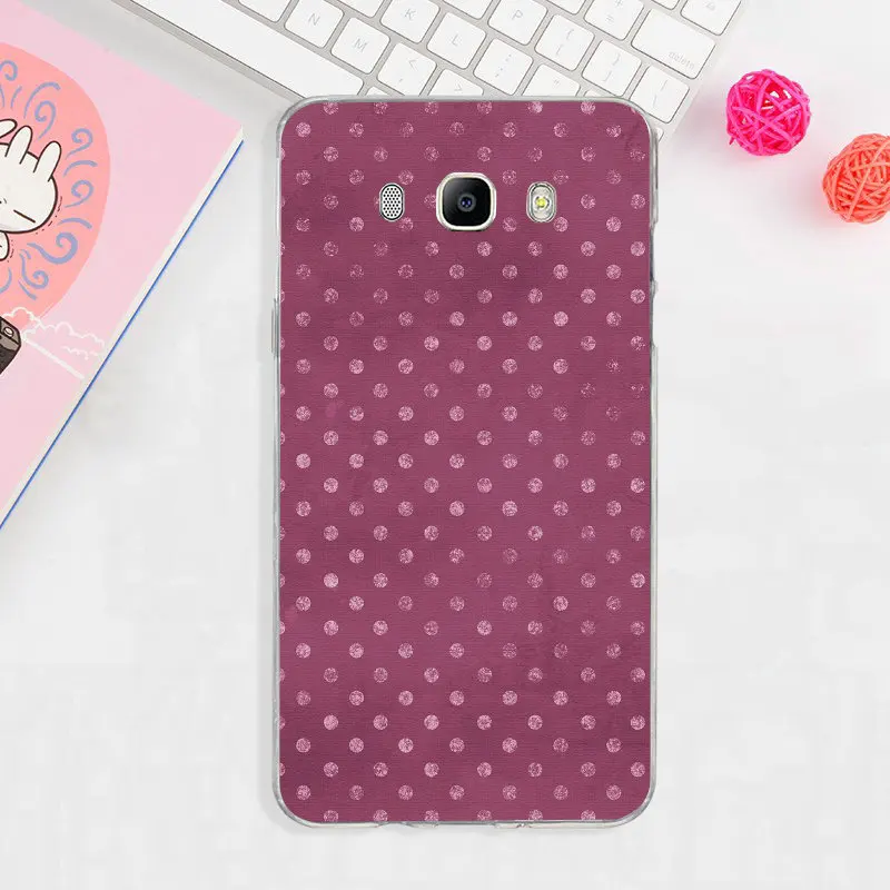 Тонкие мягкие чехлы из ТПУ для samsung Galaxy S2 S3 S4 S5 Mini S6 S7 Edge S8 S9 S10 Plus Lite в красный, черный, золотой горошек