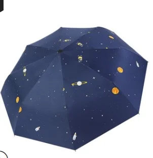 

Students fold three fold superimposed thick vinyl sunshade sunshade sunshade umbrella conventional thick umbrella