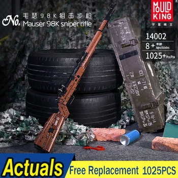 

MOC Military SWAT Gun WW2 98K Sniper Rifle Model Desert Eagle Assembly Weapon Building Blocks Bricks Kids DIY Toys For Boy Gifts