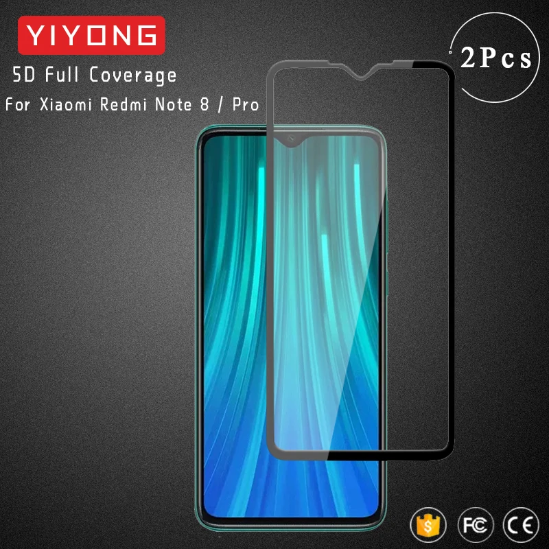 YIYONG 5D полное клеевое покрытие стекло для Xiaomi Redmi Note 8 T Pro закаленное Xiomi Note8 Защита