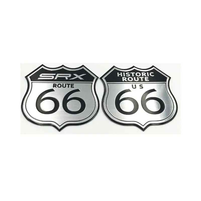 50 шт./лот, металлический алюминиевый значок US66