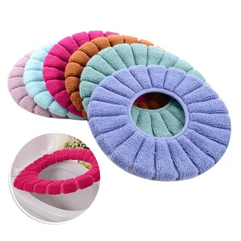 

New Winter Comfortable Soft Heated Washable Toilet Seat Mat Set Bathroom Accessories Interior For Home Decor Closestool Mat