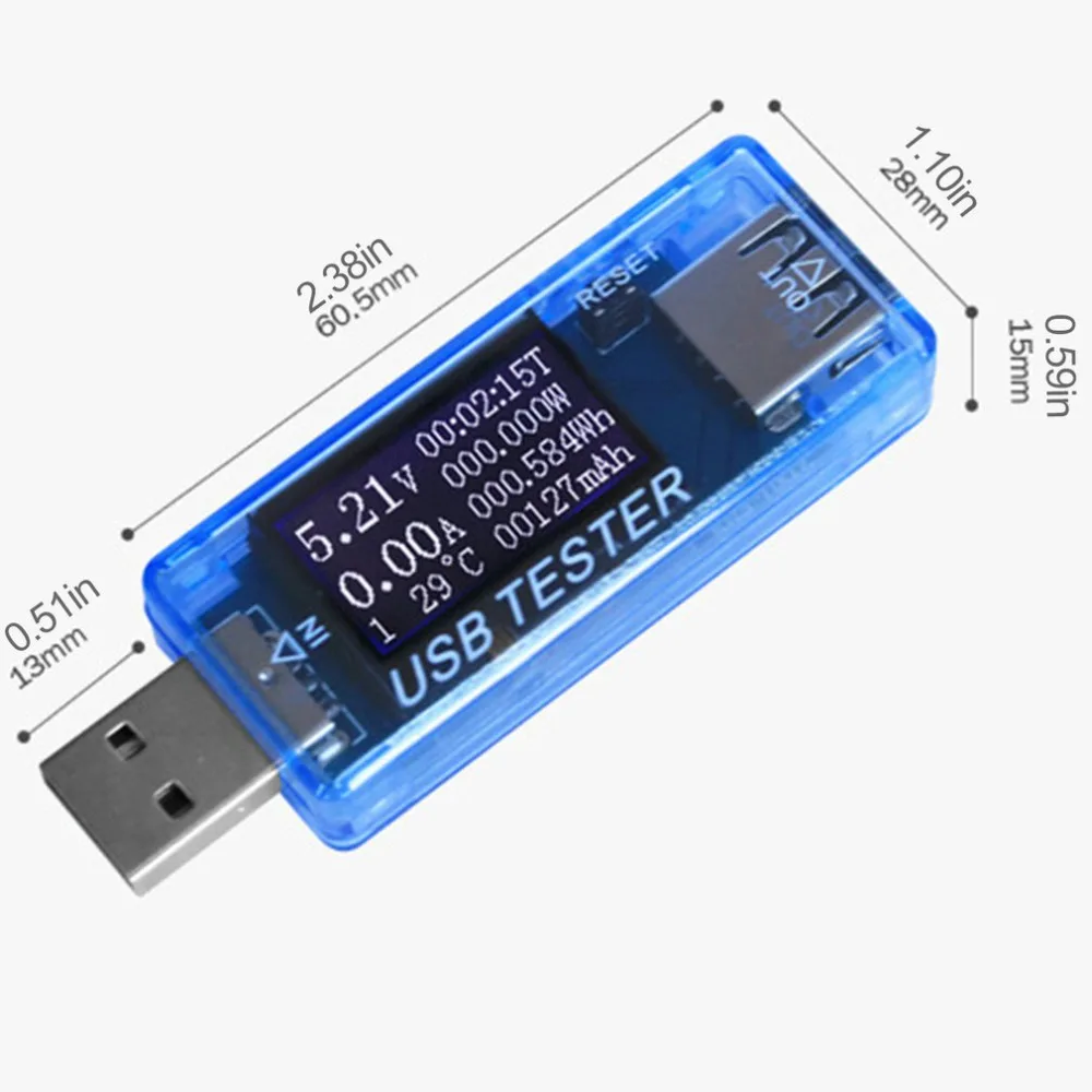 KWS-MX17 usb-детектор Вольтметр Амперметр измеритель мощности Измеритель Напряжения тока мобильное зарядное устройство USB