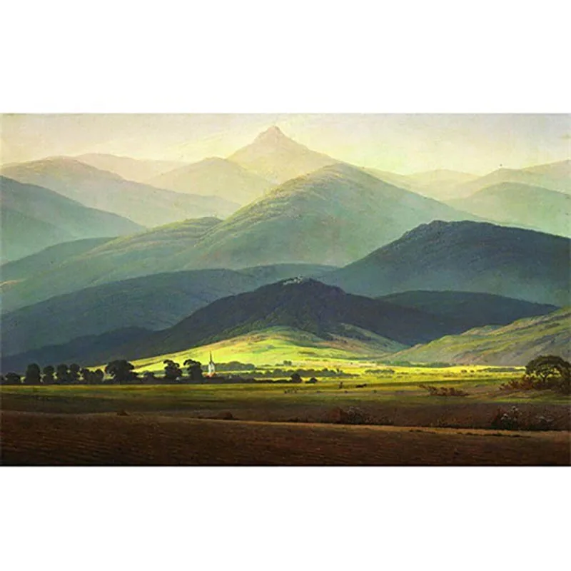 painting by number12 Пейзажная живопись по номерам Раскраска по номерам для взрослых DIY Раскраска по номерам масляные пронумерованные картины в сумерках - Цвет: painting by number12