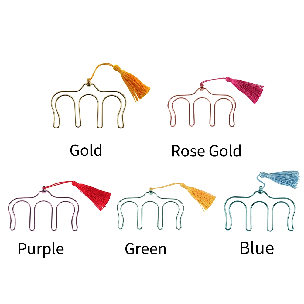 Pierced Clamp Music Book Clip Anti Rust Bookmark Tabs Fashion Practical With Tassel Gift Stationery Supplies Folder Home Piano