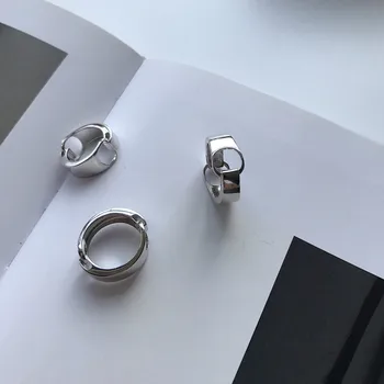 

Silvology Sterling 925 Silver Twine Buckle Rings Glossy High Quality Fashion Japan Korea Rings for Women Friendship Jewelry Gift