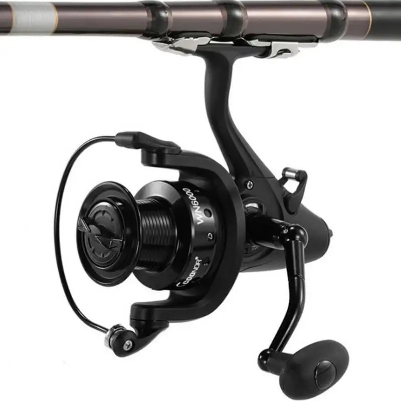 

Dual-unloading Full Metal Fishing Vessel Front Rear Brake Spinning Wheel All Metals Black Spinning Reel Boat Rock Fishing Wheel