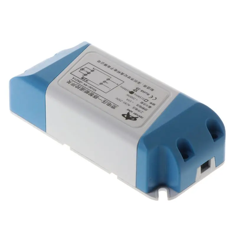 1 комплект AC85-250V светодиодный потолочная лампа с ИК датчиком-выключателем релейный выход беспроводной радиоприемник передатчик водонепроницаемый модуль корпус с вкл. Выкл. 2CH