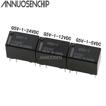

10PCS/Lot G5V-1 SPDT Mini Signal Relay 6PIN 5V 12V 24V G5V-1-5VDC G5V-1-12VDC G5V-1-24VDC