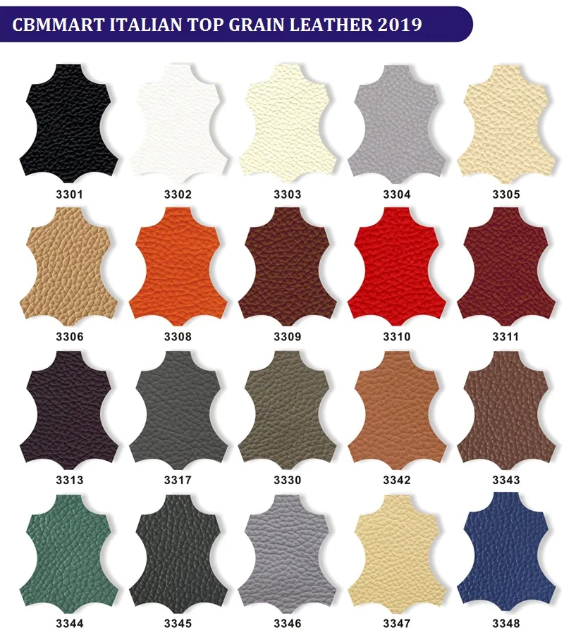 CBMMART-Italian Grain Leather Color Chart 2019