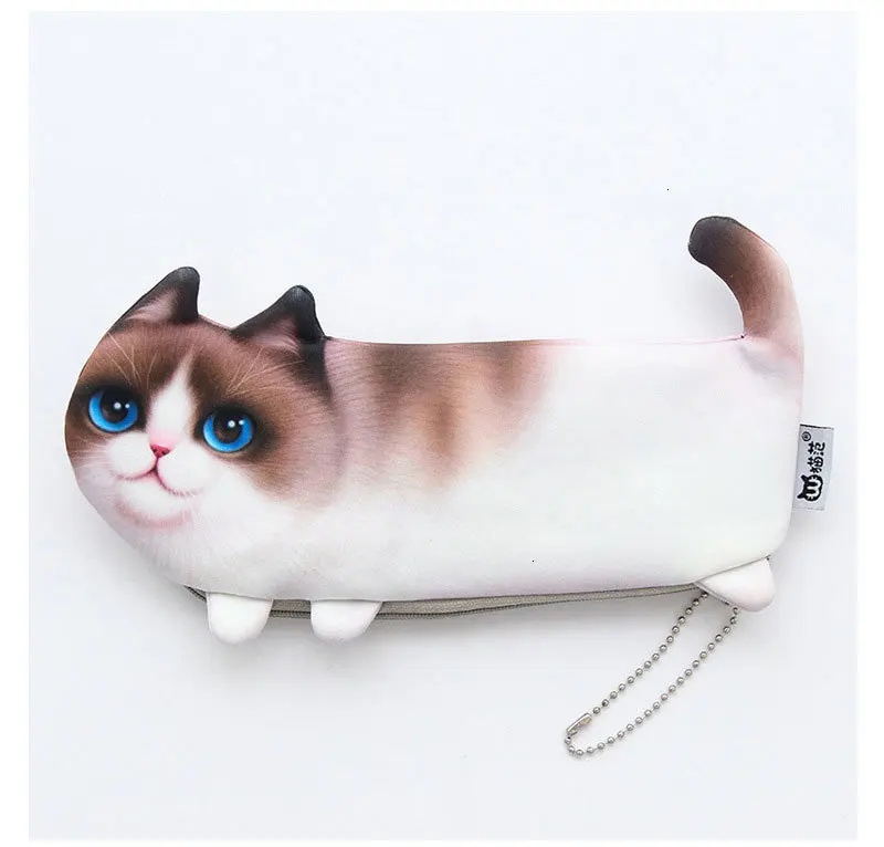 Школьный офисный карандаш, чехлы Kawaii, милый кот, мультяшная коробка для ручки, сумка, школьные принадлежности, канцелярские принадлежности, сумка для хранения 05169