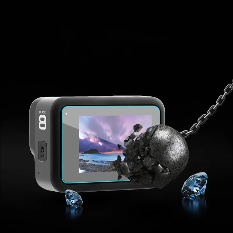 Защитная пленка для экшен-камеры из закаленного стекла 9H для Gopro Hero 8 Black