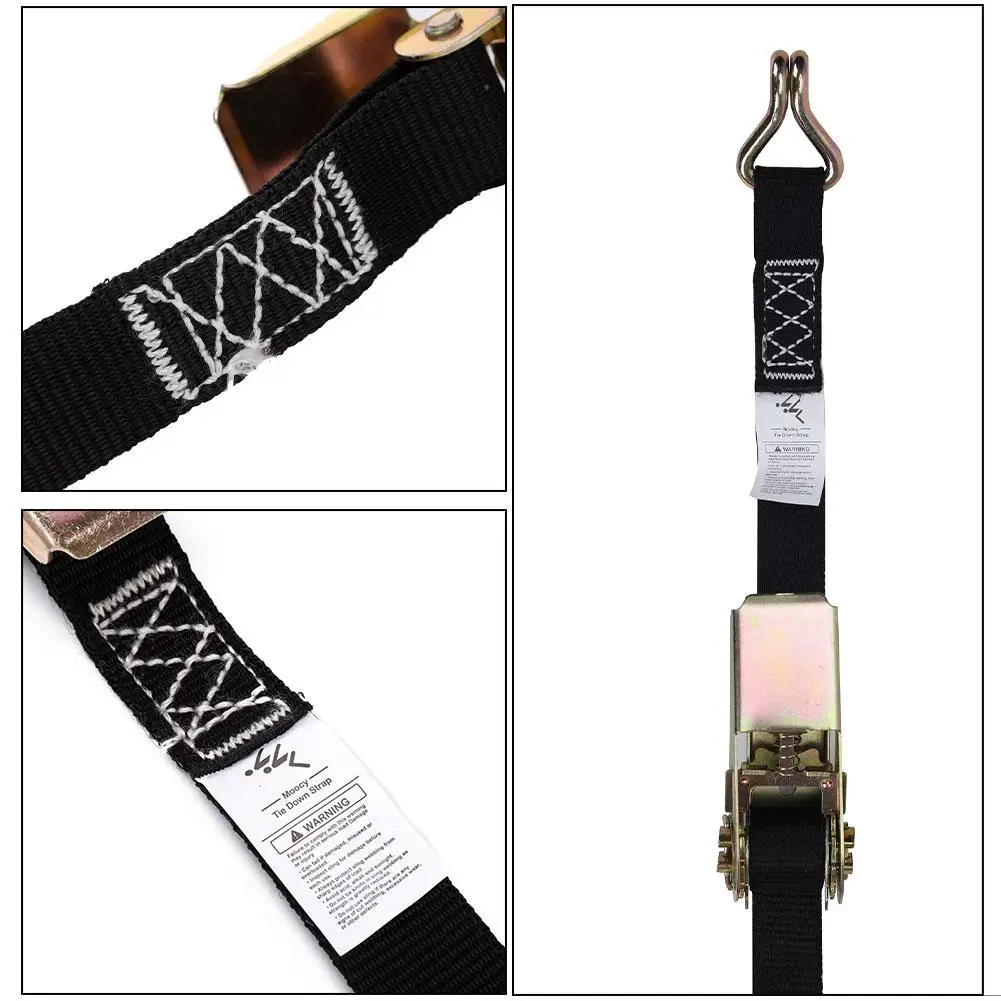 1x12 ft Buckle Tie-Down Belt cargo straps for Car motorcycle bike With Metal Buckle Tow Rope Strong Ratchet Belt for Luggage Bag
