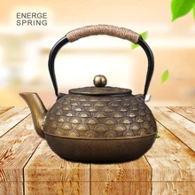 Iron-Pot Tea-Kettle Cast-Iron Teapot Boiling Old for Japanese-Craft Black/bronze