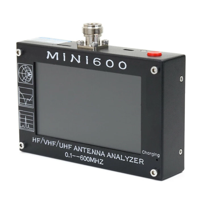 Mini600 анализатор антенны сенсорный экран 0,1-600 МГц HF VHF Любительская рация SWR 5 V/1.5A для радио CLH@ 8