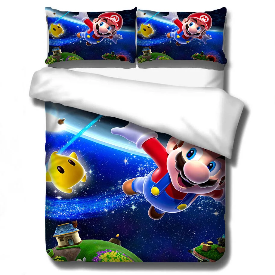 Постельные принадлежности 3D Super Mario Bros. Комплект детской одежды с милым