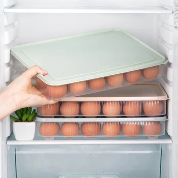 

2608 Kitchen 24 ge Egg Box Refrigerator Freshness Box Portable Picnic Egg Storage Box Egg Capsule Toy Lattices T