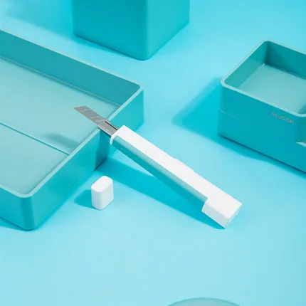Sky Blue Xiaomi Youpin Nusign универсальный нож острый офисный домашний Многофункциональный точилка для карандашей для бровей с колпачок для ножей защита - Цвет: Sky Blue